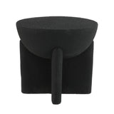 Brady 16.25" Minimalist Modern Drum Indoor/Outdoor Accent Table