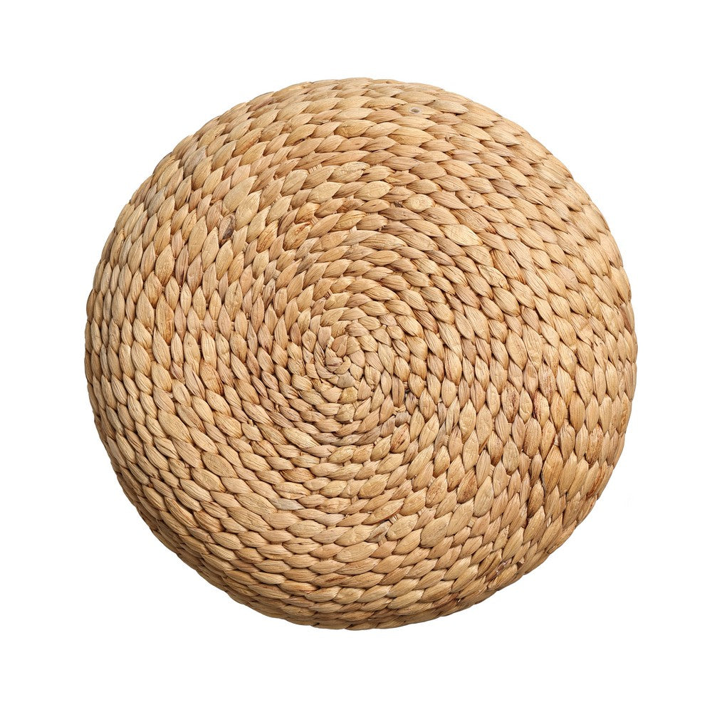 Aimee Modern Minimalist Hand-Woven Hyacinth Stool