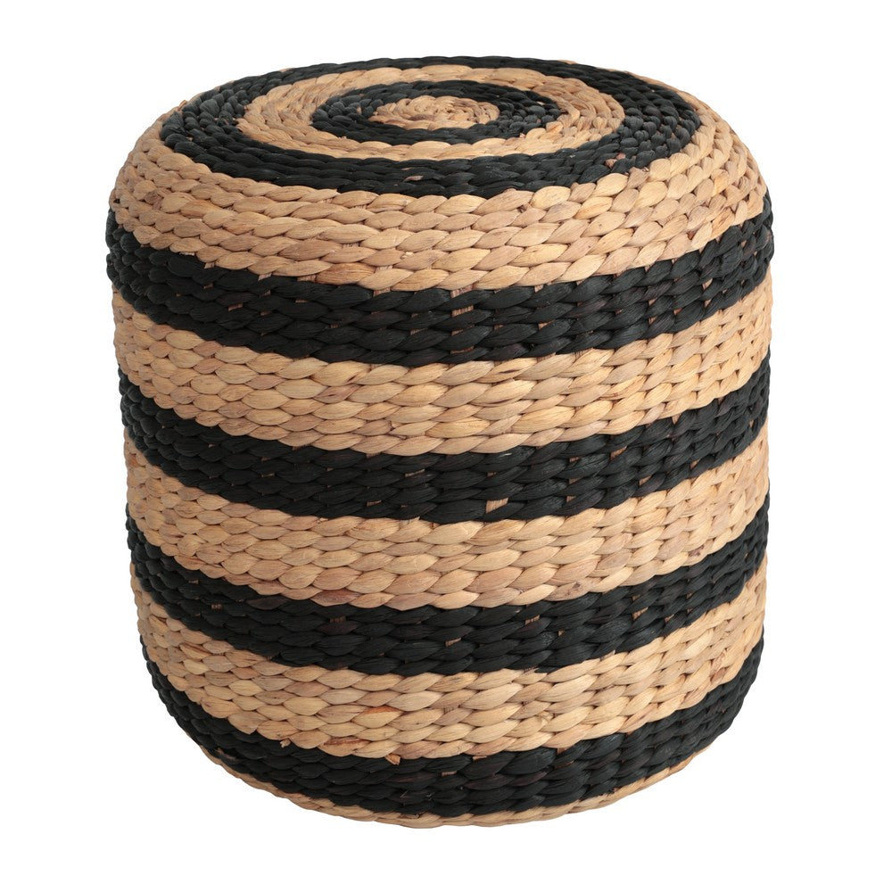 Aimee Modern Minimalist Hand-Woven Hyacinth Stool