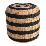 Aimee Modern Minimalist Hand-Woven Hyacinth Stool