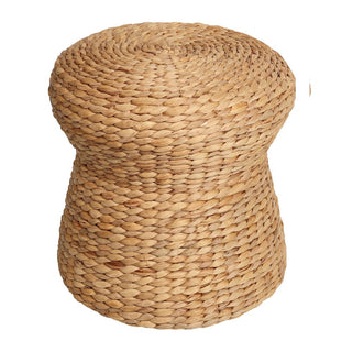 Alberto Modern Bohemian Hand-Woven Hyacinth Mushroom Stool