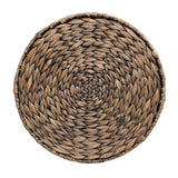 Alvion 15.75" Coastal Bohemian Handwoven Water Hyacinth Round Hourglass End Table