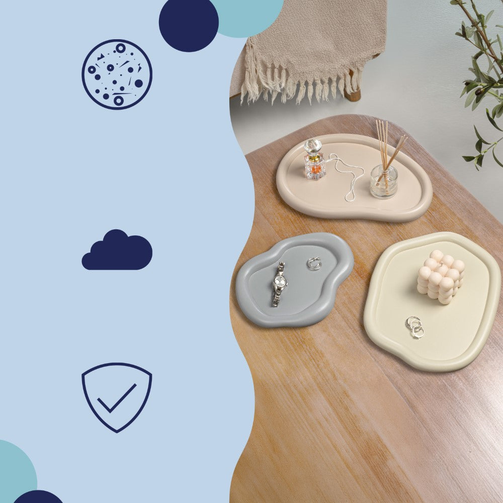 Vern Contemporary Concrete Decorative Cloud Jewelry Trays