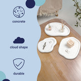 Vern Contemporary Concrete Decorative Cloud Jewelry Trays
