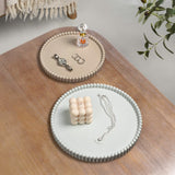 Oryn Modern Minimalist Concrete Fluted Edge Decorative Jewelry Trays