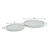 Oryn Modern Minimalist Concrete Fluted Edge Decorative Jewelry Trays