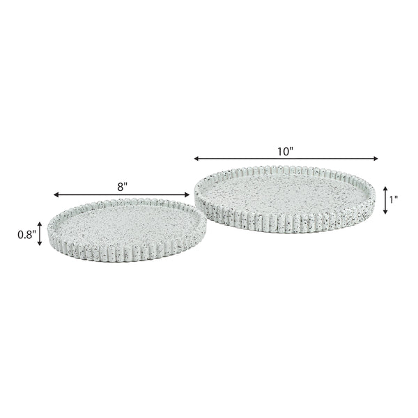 Dimension Image Speckled White (Set of 2)