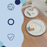 Oryn Modern Minimalist Concrete Fluted Edge Decorative Jewelry Trays