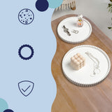 Oryn Modern Minimalist Concrete Fluted Edge Decorative Jewelry Trays