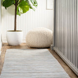 Nieleon Ethan Modern Flatweave Solid Indoor/Outdoor Area Rug