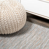 Nieleon Ethan Modern Flatweave Solid Indoor/Outdoor Area Rug