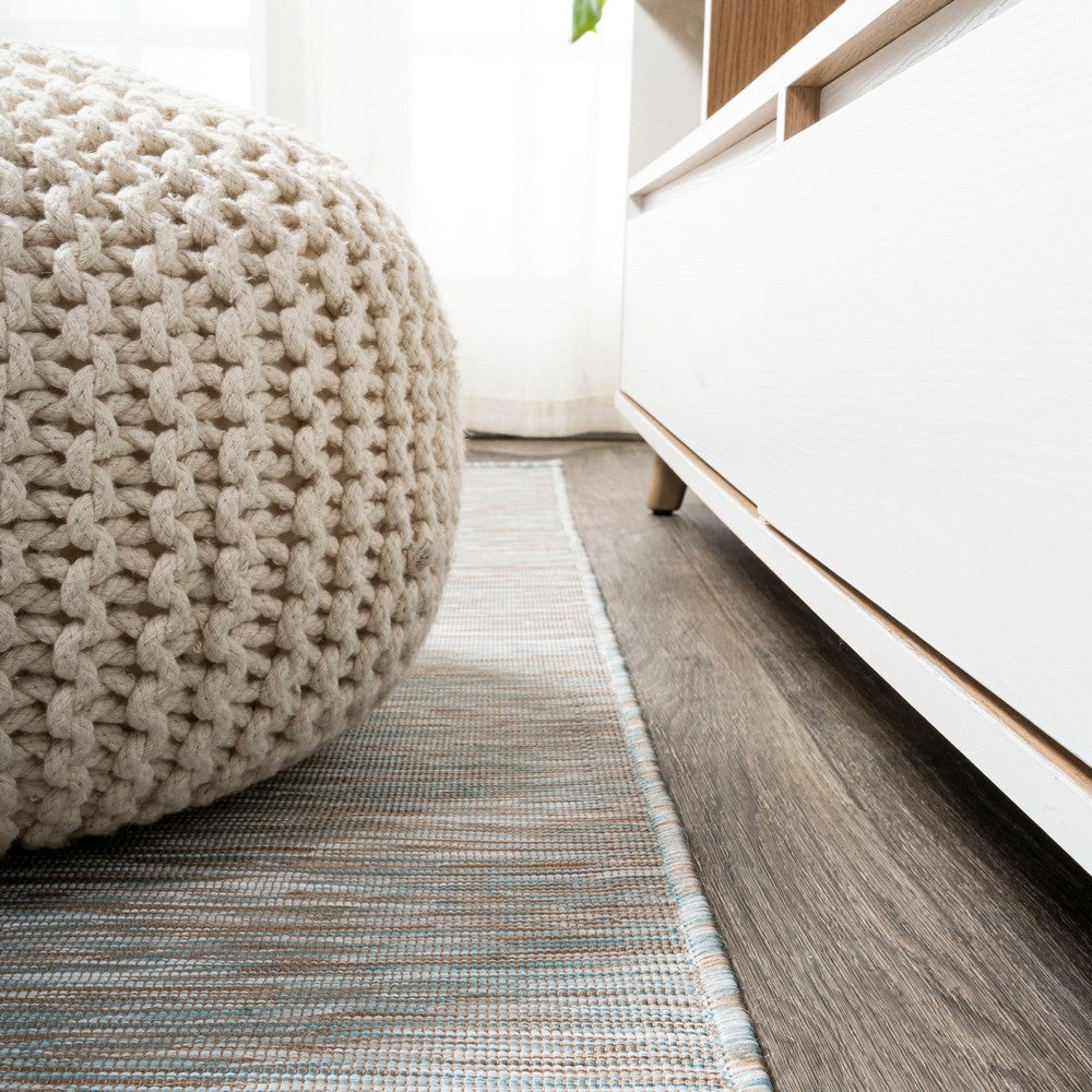 Nieleon Ethan Modern Flatweave Solid Indoor/Outdoor Area Rug