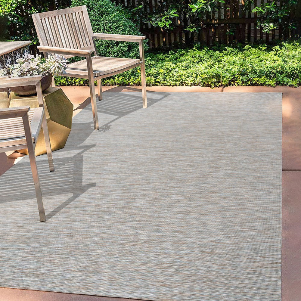 Nieleon Ethan Modern Flatweave Solid Indoor/Outdoor Area Rug