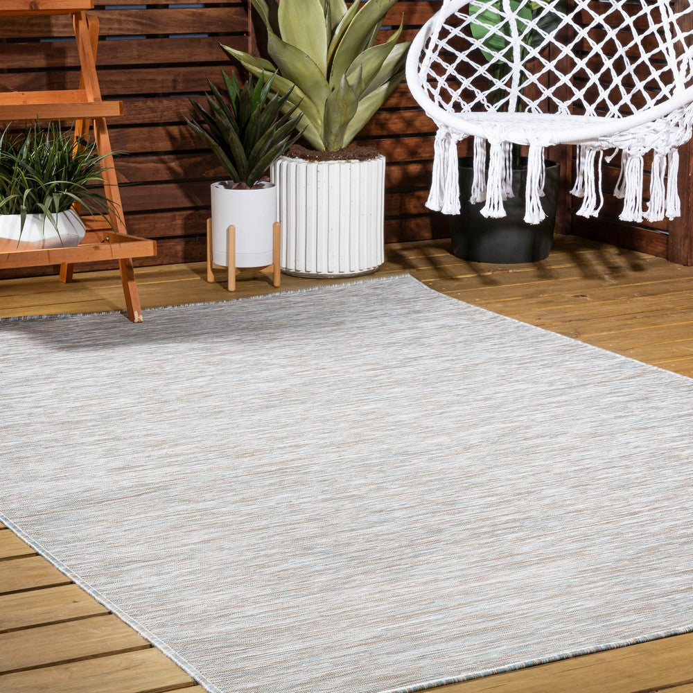 Nieleon Ethan Modern Flatweave Solid Indoor/Outdoor Area Rug