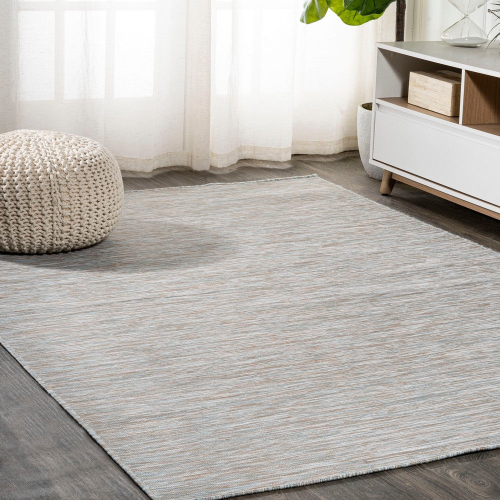 Nieleon Ethan Modern Flatweave Solid Indoor/Outdoor Area Rug