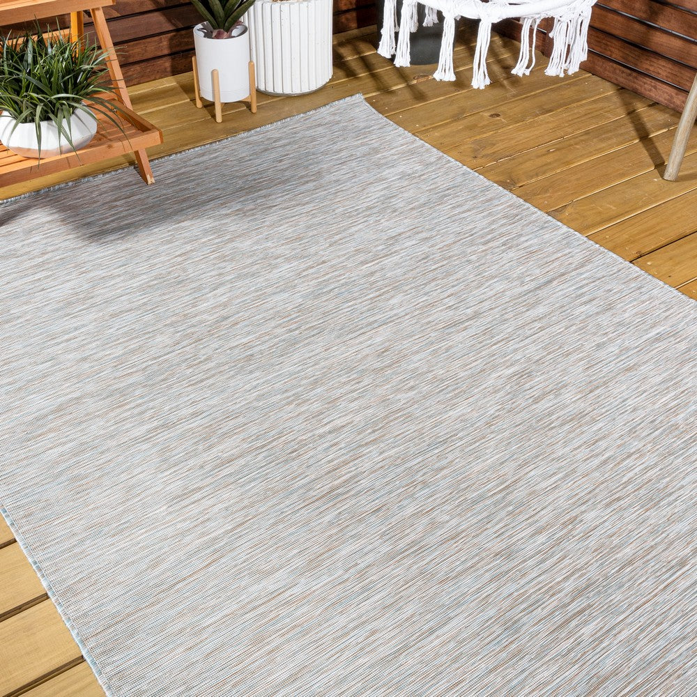 Nieleon Ethan Modern Flatweave Solid Indoor/Outdoor Area Rug