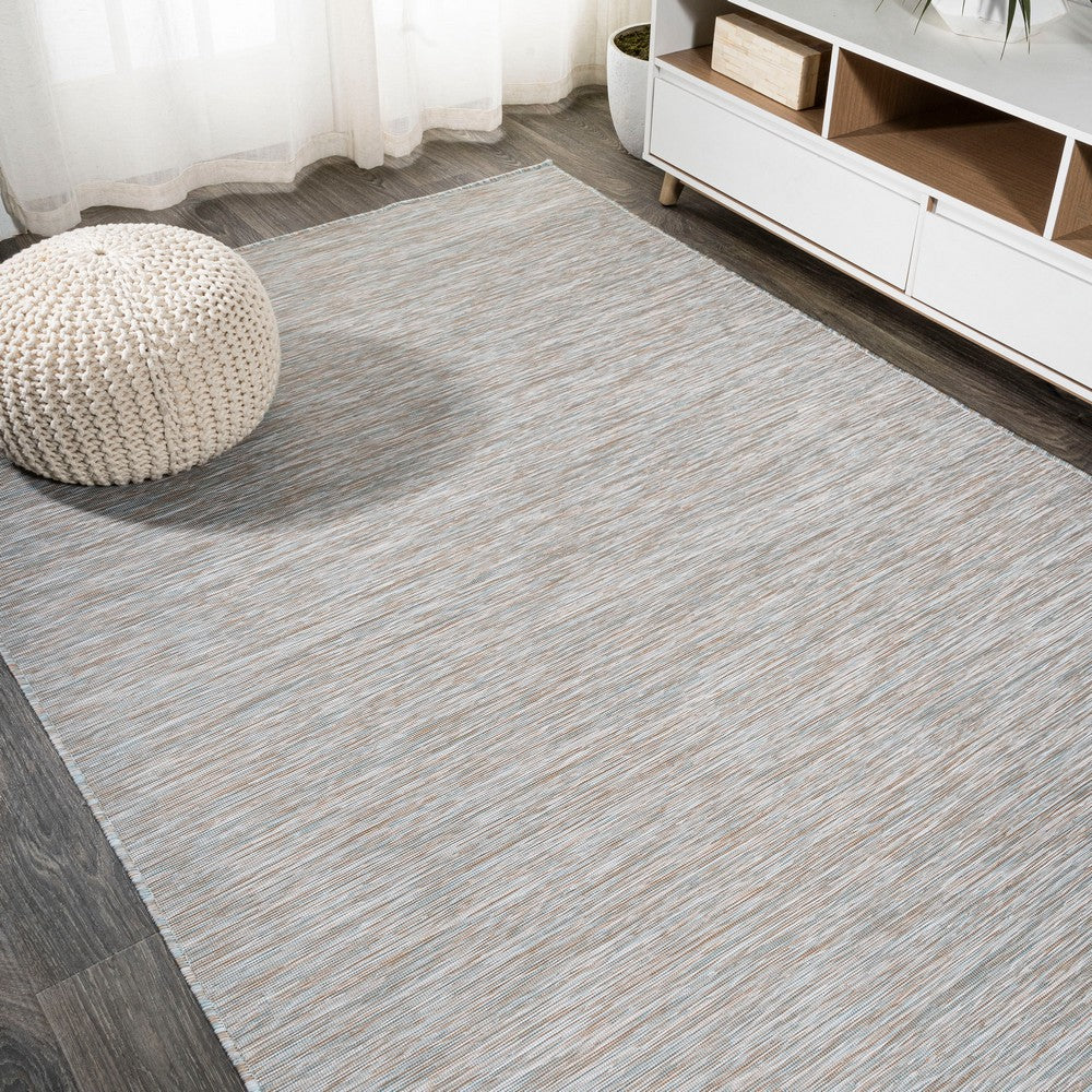 Nieleon Ethan Modern Flatweave Solid Indoor/Outdoor Area Rug