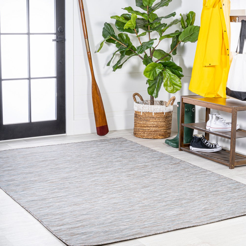 Nieleon Ethan Modern Flatweave Solid Indoor/Outdoor Area Rug