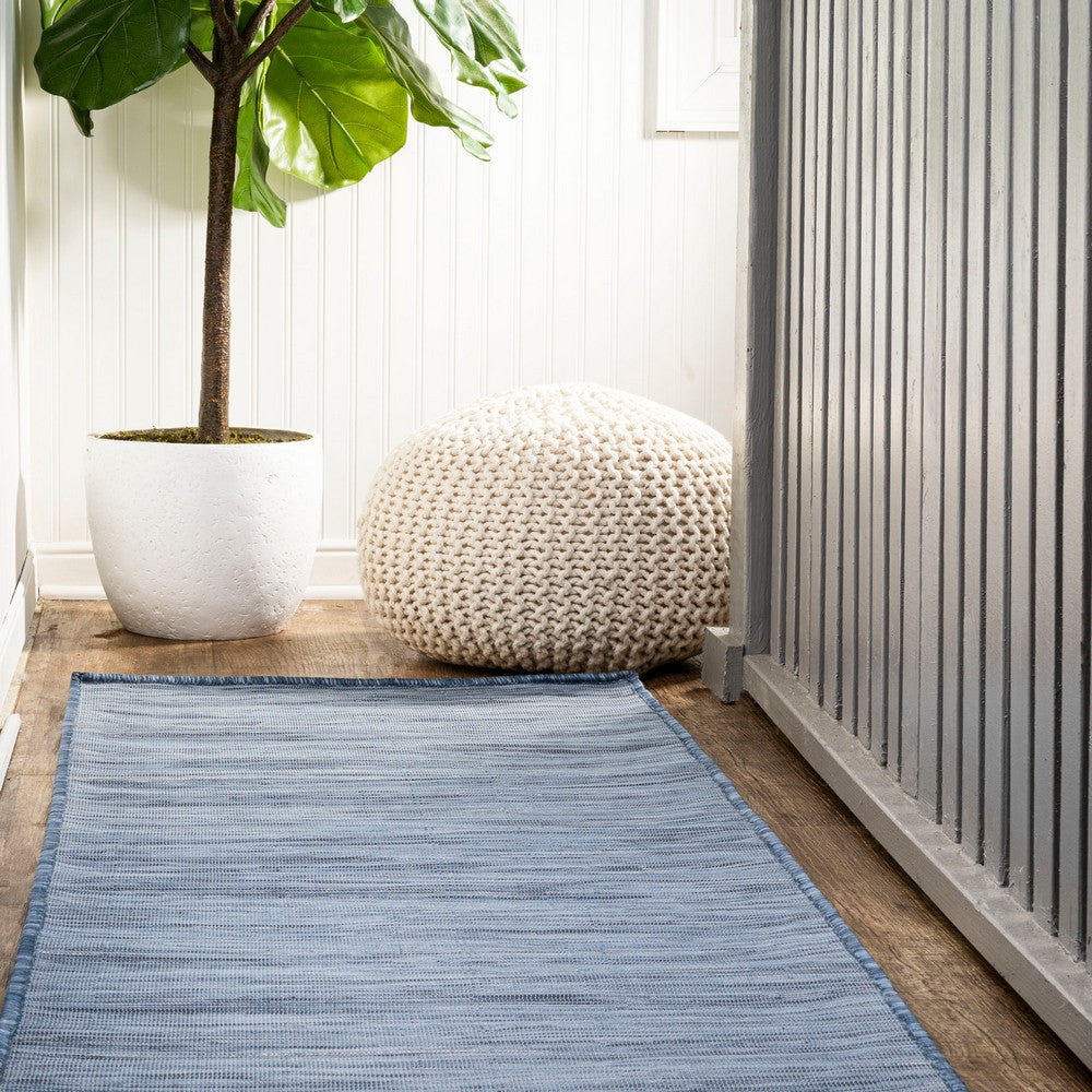 Nieleon Ethan Modern Flatweave Solid Indoor/Outdoor Area Rug