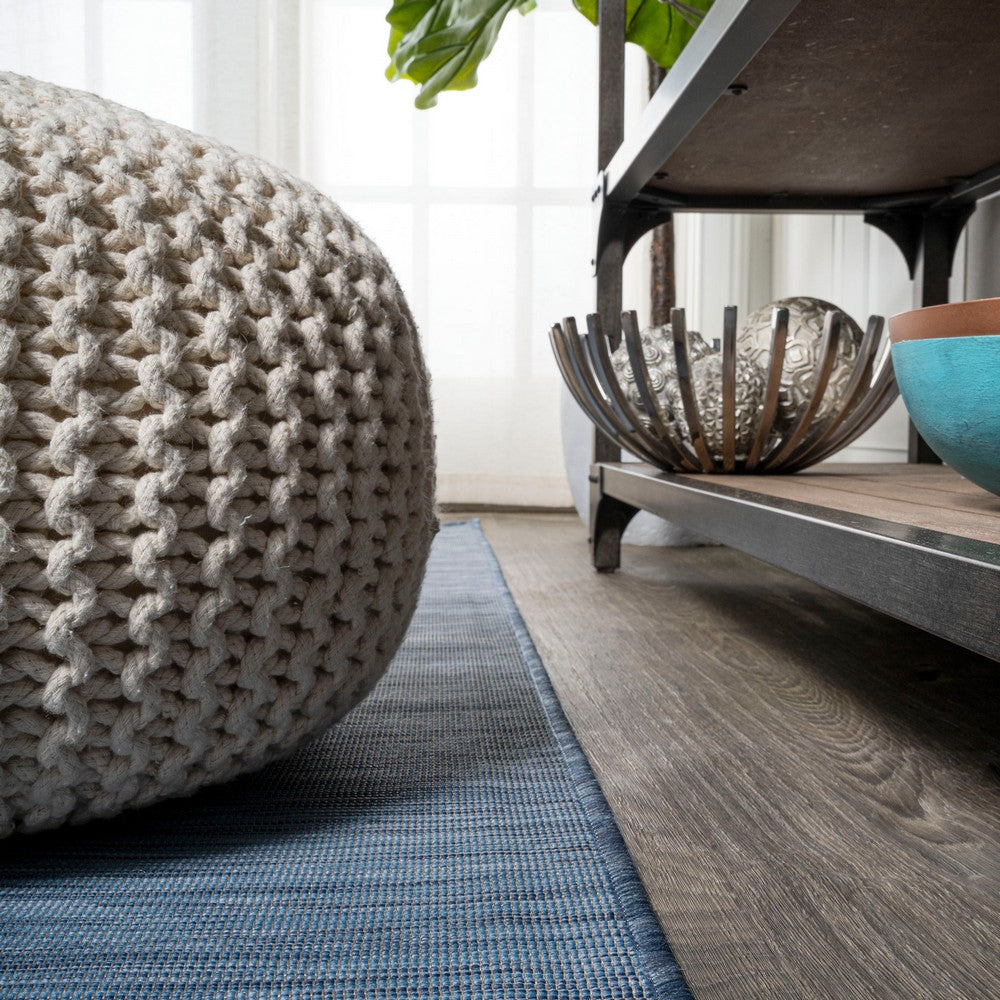 Nieleon Ethan Modern Flatweave Solid Indoor/Outdoor Area Rug