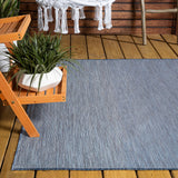 Nieleon Ethan Modern Flatweave Solid Indoor/Outdoor Area Rug