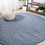 Nieleon Ethan Modern Flatweave Solid Indoor/Outdoor Area Rug