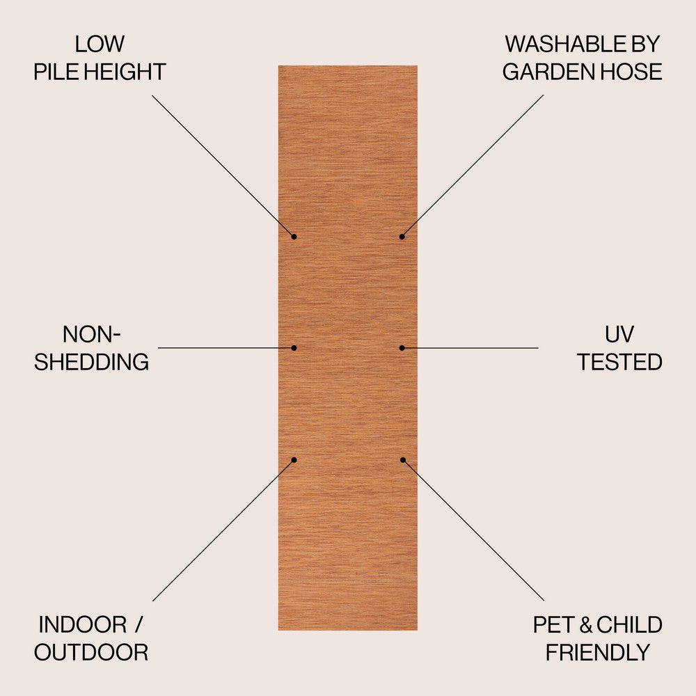 Nieleon Ethan Modern Flatweave Solid Indoor/Outdoor Area Rug