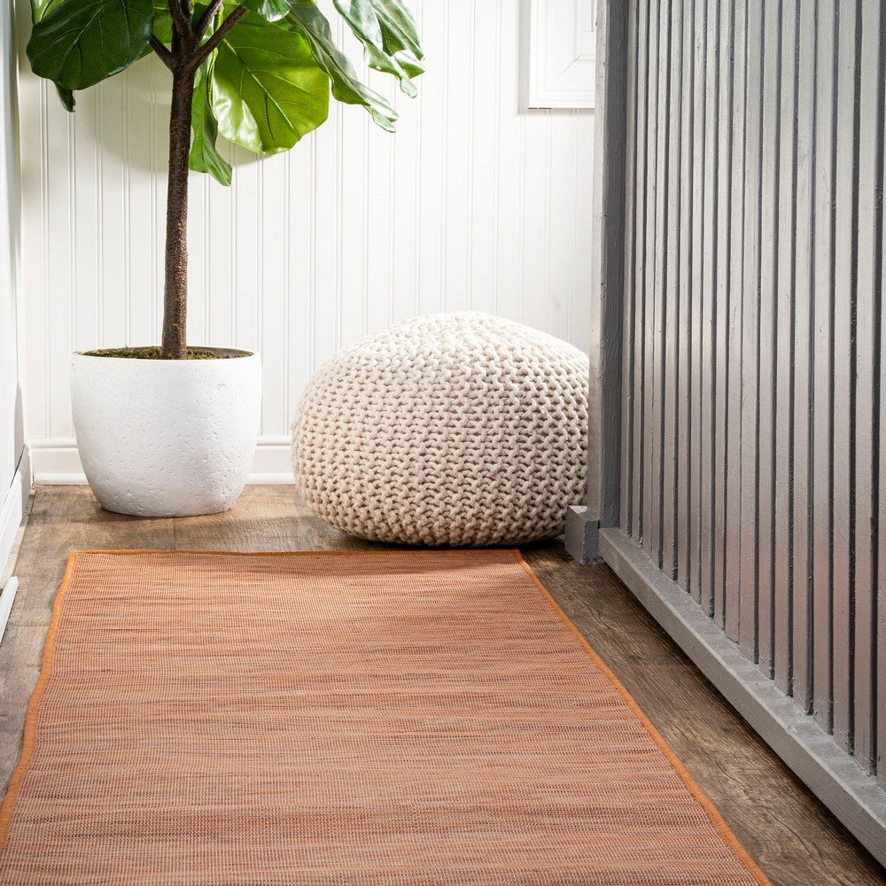 Nieleon Ethan Modern Flatweave Solid Indoor/Outdoor Area Rug