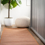 Nieleon Ethan Modern Flatweave Solid Indoor/Outdoor Area Rug