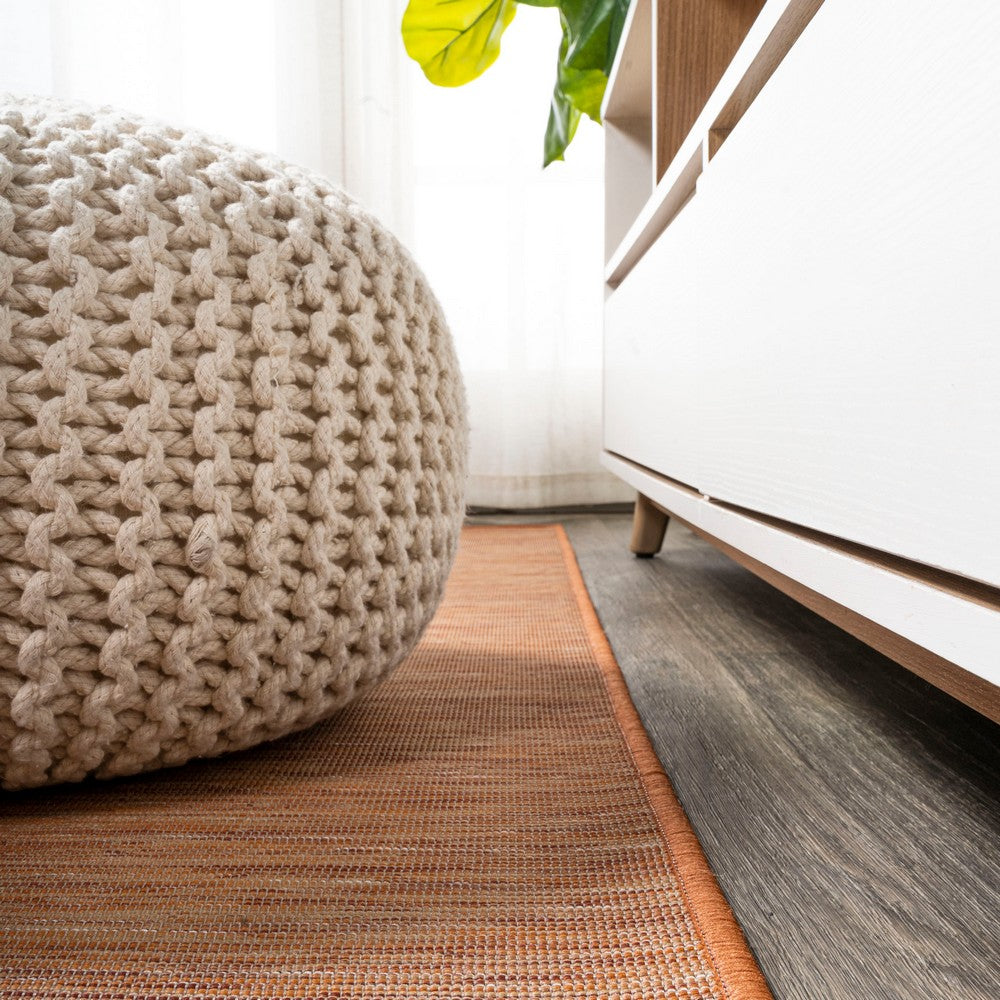 Nieleon Ethan Modern Flatweave Solid Indoor/Outdoor Area Rug