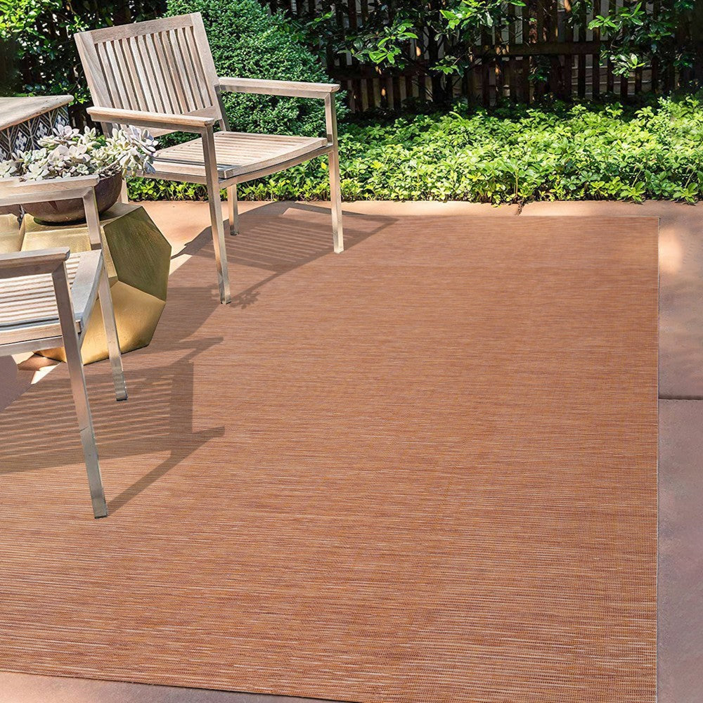 Nieleon Ethan Modern Flatweave Solid Indoor/Outdoor Area Rug