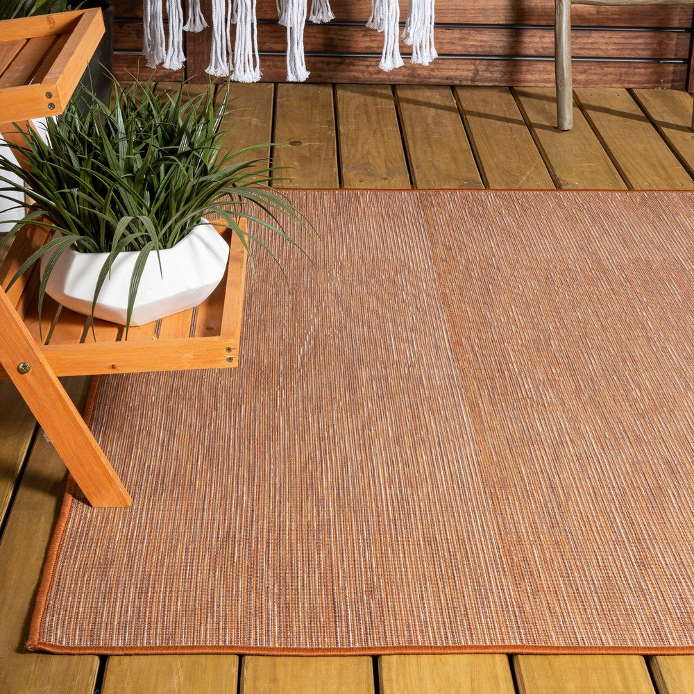 Nieleon Ethan Modern Flatweave Solid Indoor/Outdoor Area Rug