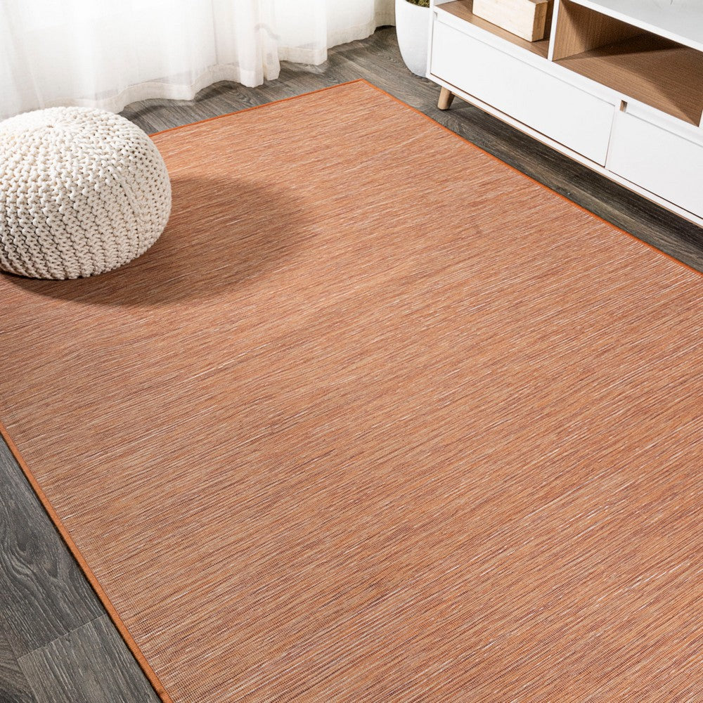 Nieleon Ethan Modern Flatweave Solid Indoor/Outdoor Area Rug