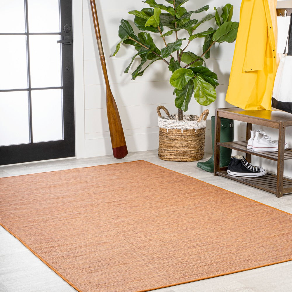 Nieleon Ethan Modern Flatweave Solid Indoor/Outdoor Area Rug