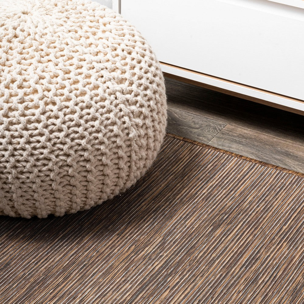 Nieleon Ethan Modern Flatweave Solid Indoor/Outdoor Area Rug