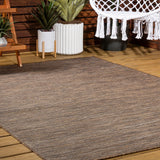 Nieleon Ethan Modern Flatweave Solid Indoor/Outdoor Area Rug