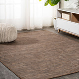 Nieleon Ethan Modern Flatweave Solid Indoor/Outdoor Area Rug