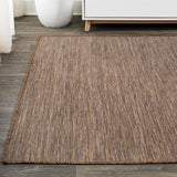 Nieleon Ethan Modern Flatweave Solid Indoor/Outdoor Area Rug