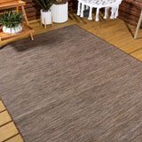 Nieleon Ethan Modern Flatweave Solid Indoor/Outdoor Area Rug