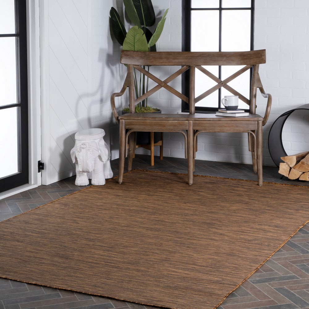 Nieleon Ethan Modern Flatweave Solid Indoor/Outdoor Area Rug