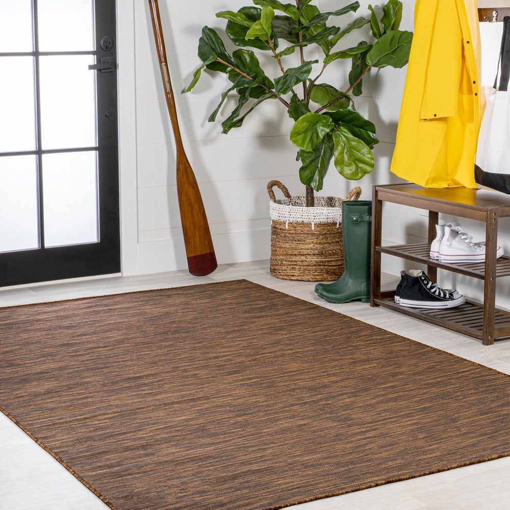 Nieleon Ethan Modern Flatweave Solid Indoor/Outdoor Area Rug