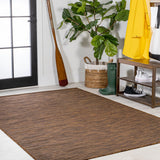 Nieleon Ethan Modern Flatweave Solid Indoor/Outdoor Area Rug