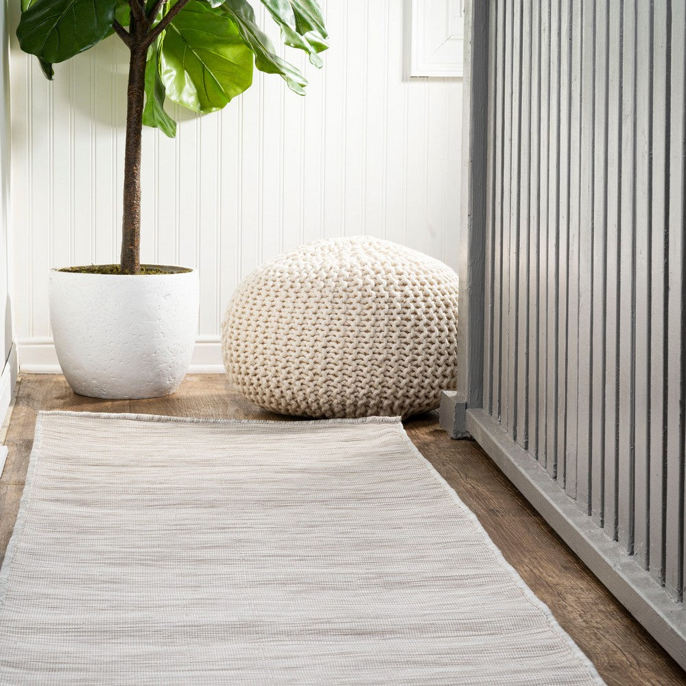 Nieleon Ethan Modern Flatweave Solid Indoor/Outdoor Area Rug