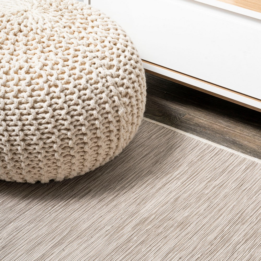 Nieleon Ethan Modern Flatweave Solid Indoor/Outdoor Area Rug