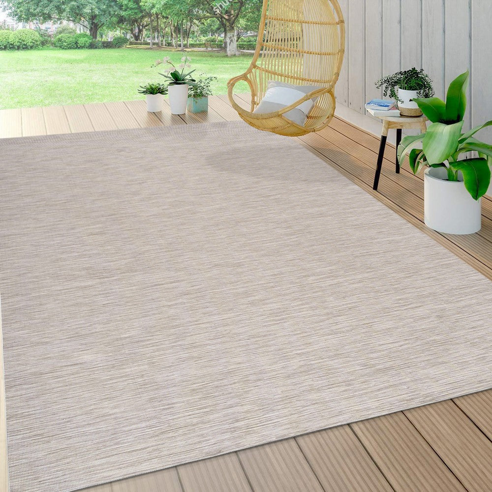 Nieleon Ethan Modern Flatweave Solid Indoor/Outdoor Area Rug