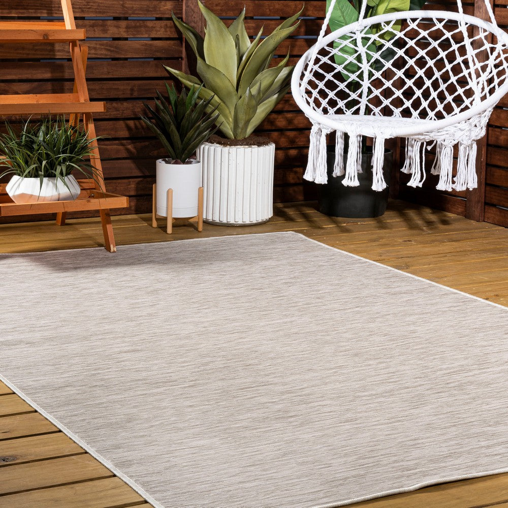 Nieleon Ethan Modern Flatweave Solid Indoor/Outdoor Area Rug