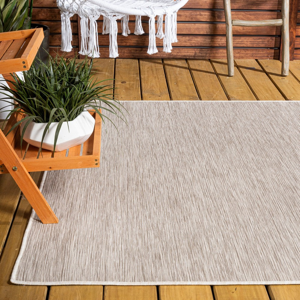 Nieleon Ethan Modern Flatweave Solid Indoor/Outdoor Area Rug