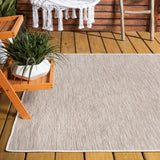 Nieleon Ethan Modern Flatweave Solid Indoor/Outdoor Area Rug