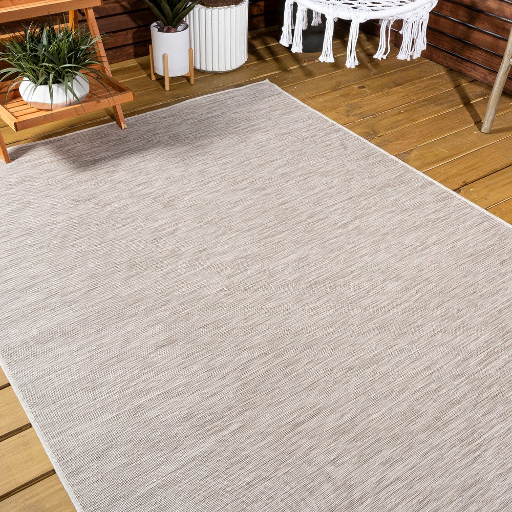Nieleon Ethan Modern Flatweave Solid Indoor/Outdoor Area Rug