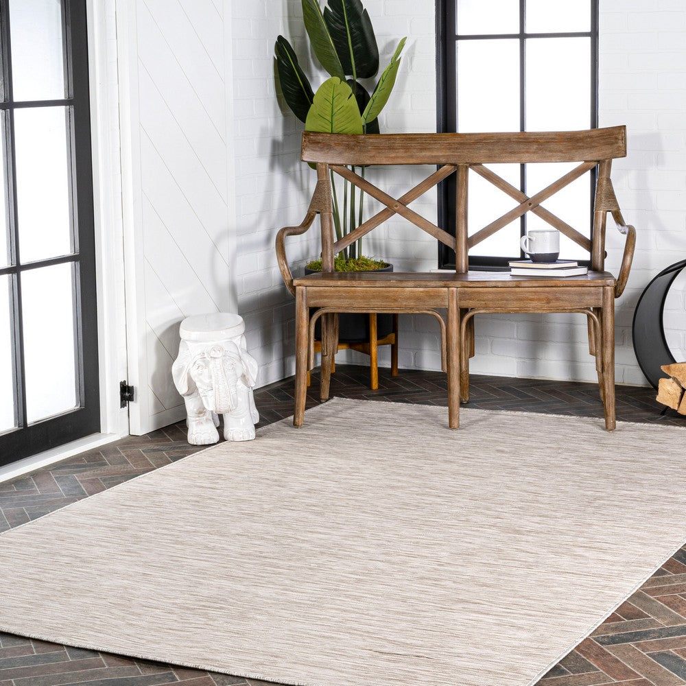 Nieleon Ethan Modern Flatweave Solid Indoor/Outdoor Area Rug